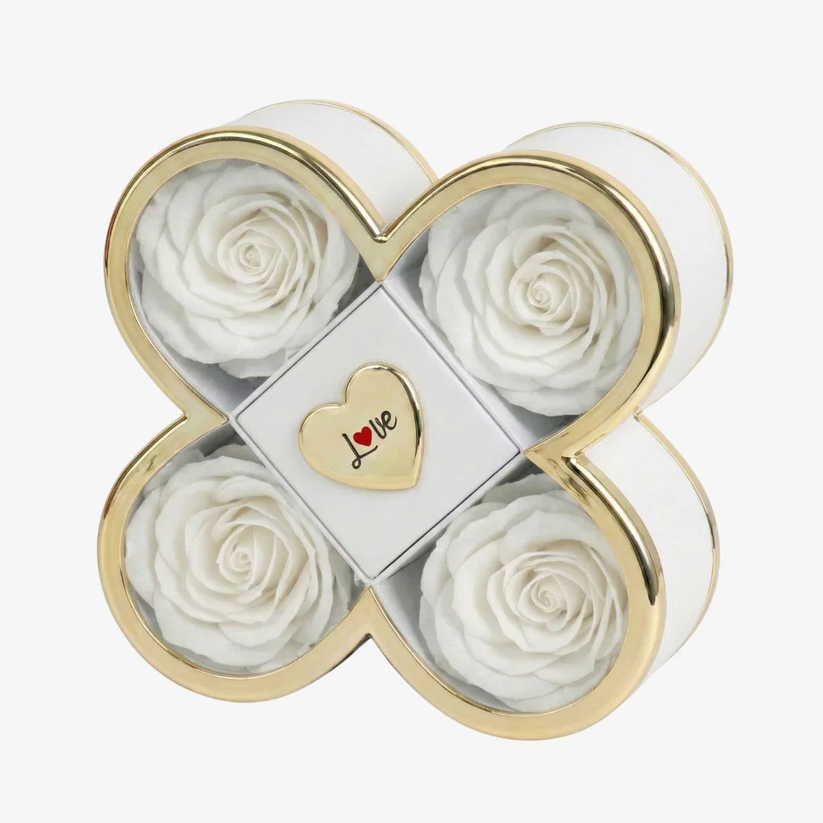 Signature-Rosenbox mit gravierter Halskette