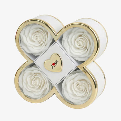 Signature-Rosenbox mit gravierter Halskette