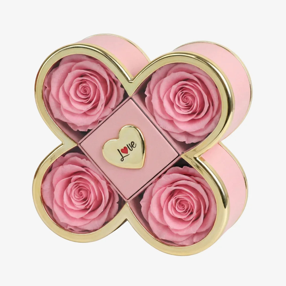 Signature-Rosenbox mit gravierter Halskette