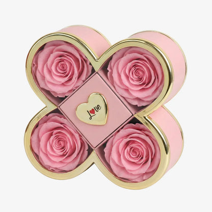 Signature-Rosenbox mit gravierter Halskette