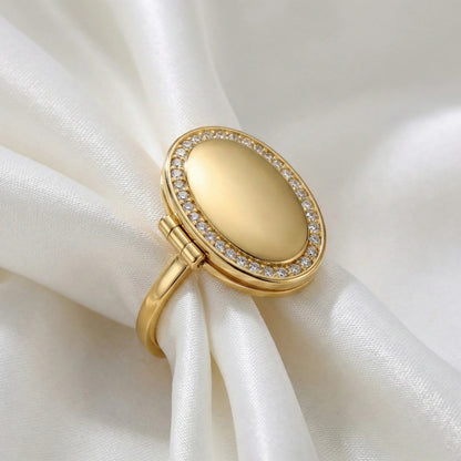 Ovaler Medaillonring