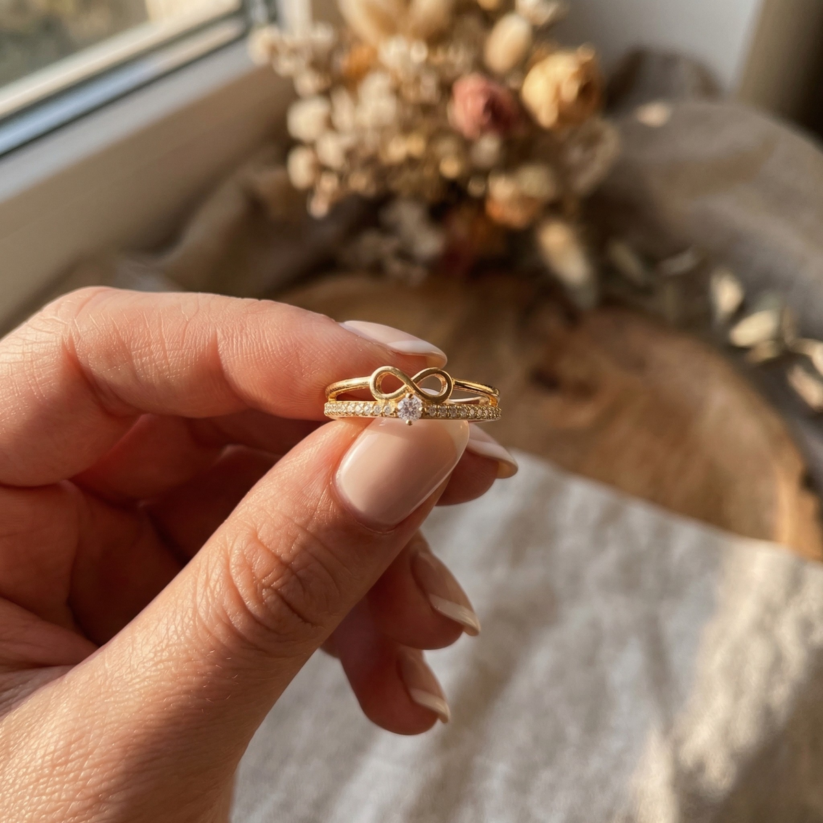 Unendlicher Liebesversprechensring