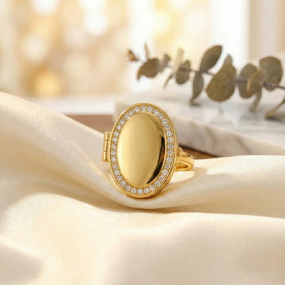 Ovaler Medaillonring