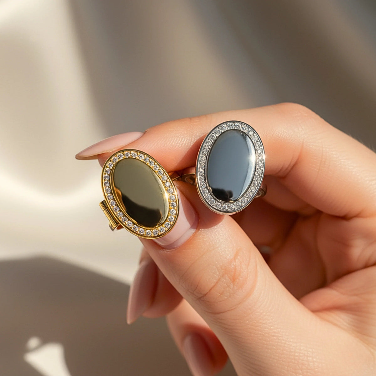 Ovaler Medaillonring