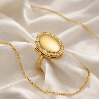 Ovaler Medaillonring